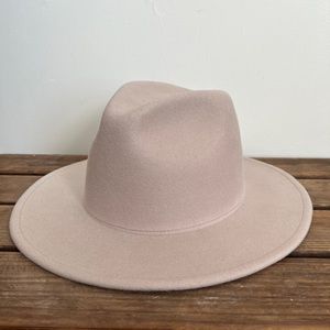 Gigi Pip Wes wool wide brim fedora hat cream